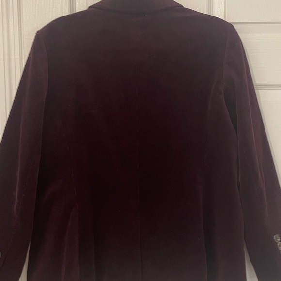 Talbots Rich Burgundy Corduroy two button  Women's Blazer Size 16 Petite - Picture 8 of 11